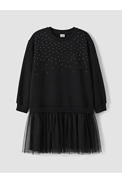 LC Waikiki Stone Embellished Tulle Detailed Girls' Dress from Uzg Store for S...