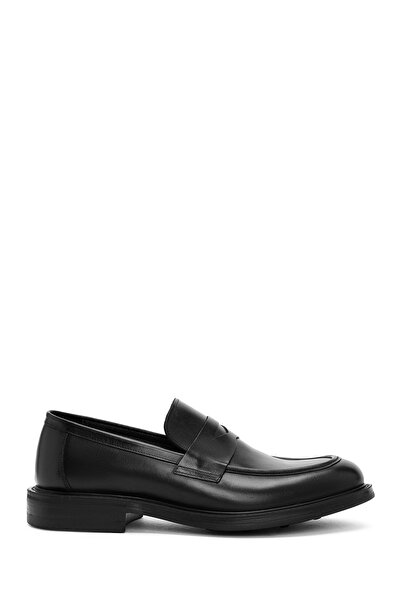 Derimod Ανδρικό Μαύρο Δερμάτινο Classic Loafer WM620003DV