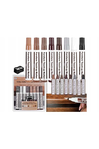 Ayawaska Set Reparare Mobilier din Lemn, 8 Markere si 8 Creioane Ceara, pentr...