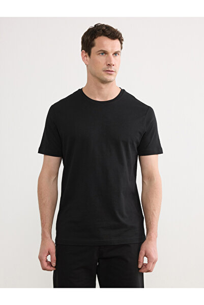 LC Waikiki Zero Roba Collar Combed Cotton Men's T-Shirt from Uzg Store for St...