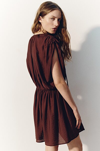 H&M Viskoz Karışımlı Tunik Elbise