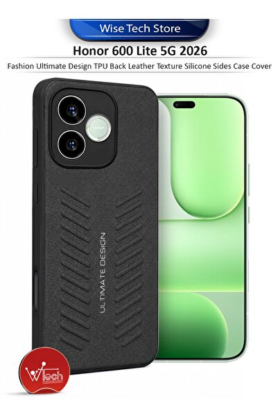 Wtech Honor 600 Lite 5G 2026 Fashion Ultimate Design TPU Back Leather Texture...