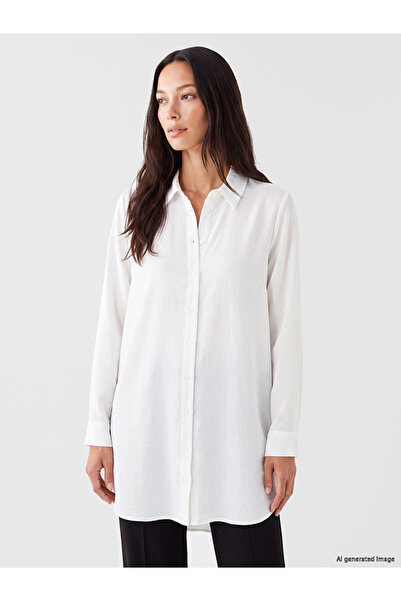 LC Waikiki Ecru Regular Fit Women's Shirt Tunic