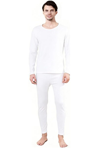casme Men's Thermal Underwear With Heating Patch Fleece Lined Thickened Winte...