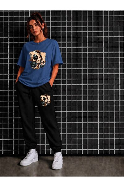 CLOTHES33 T-Shirt Tracksuit 2-Piece Combination Thin Summer Sweat-Absorbing Z...