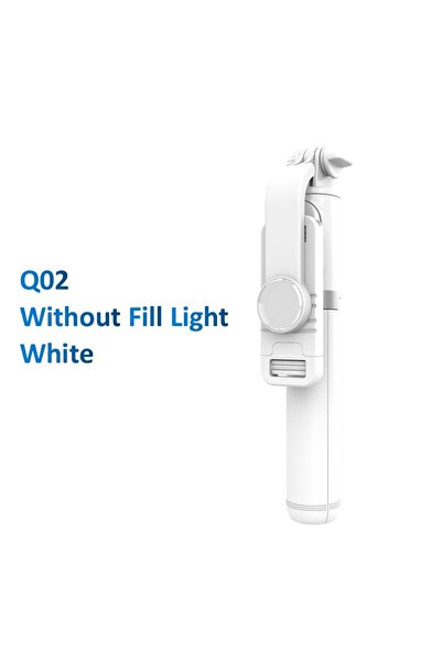 Choice Q02 White Portable Bluetooth Selfie Stick Tripod With LED Light Adjust...