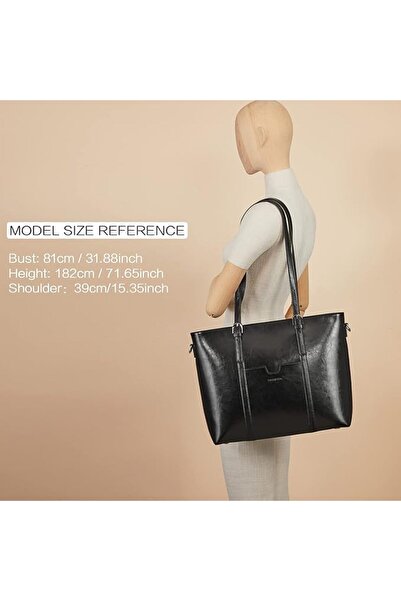 BOSTANTEN Womens Leather Laptop Tote Office Shoulder Handbag Vintage Briefcas...