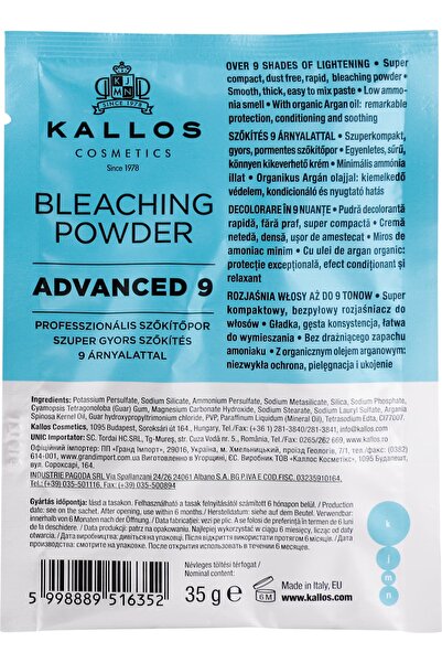 OEM Bleaching powder 9 shades, 1 pc.
