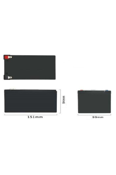 ionsonic Boş Akü Kutusu 151x94x99mm Batarya Muhafaza Kutusu