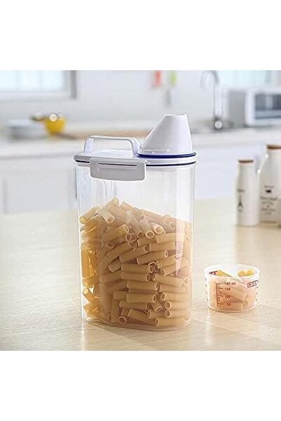 PREMIFY 4pcs Cereal & Dry Food Storage Containers with Measuring Cup, Airtigh...