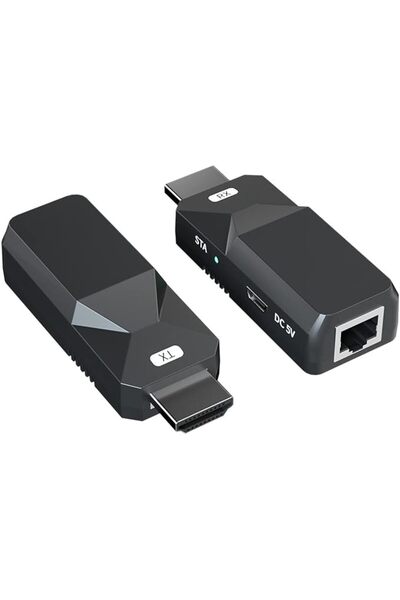EXCEFORE موسع HDMI لمسافة 165 قدمًا، نقل الصوت والفيديو بدقة 1080 بكسل عبر كا...