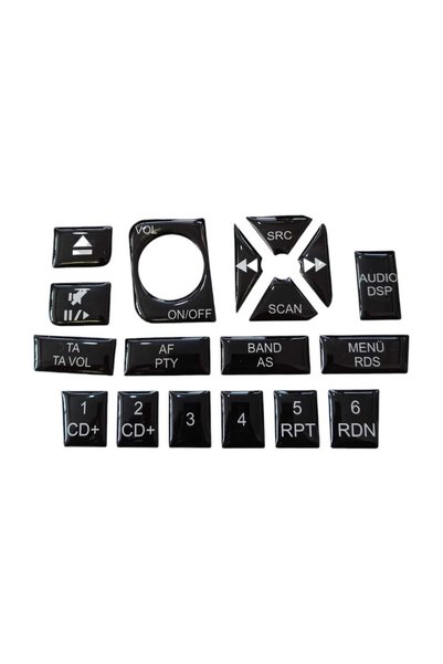 mnb shop Fiat Palio Touch Plus Teyp Keypad Mahogany Finish Black