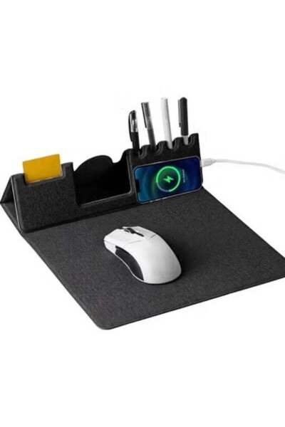 HXD Zoomlion Wireless Charging Mouse Pad with Desk Organizer – 3-in-1 Tech Gi...
