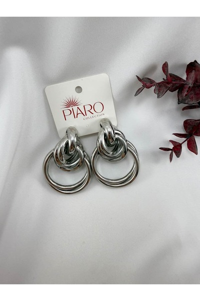 Piaro Collection أقراط كبيرة الحجم متعددة الحلقات