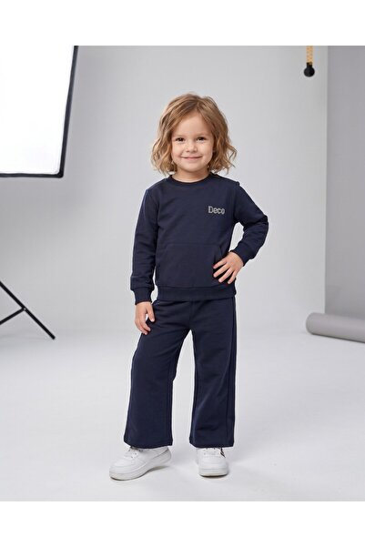 voyyo kids baby Set de trening sezonier pentru fete, cu buzunare cangur, 2 șn...
