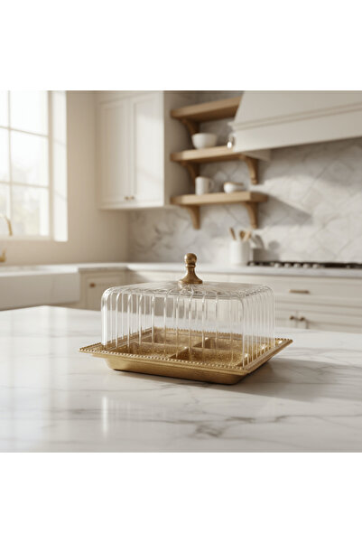 Roots Furniture حامل كيك مع غطاء