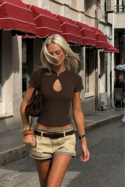 Hola Lady Pencere Detaylı Top HL058