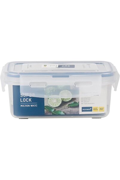 ORCHID Microneware Superlock Rectangle Storage Box 650ml, Airtight Plastic Fo...