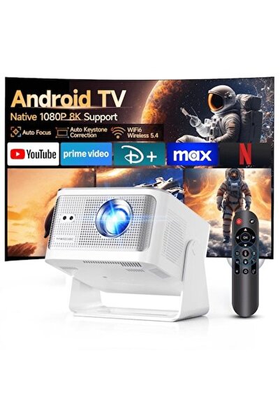 Magcubic Proiector Portabil HY350MAX 600 ANSI, Android 14 nativ, 1080P cu int...