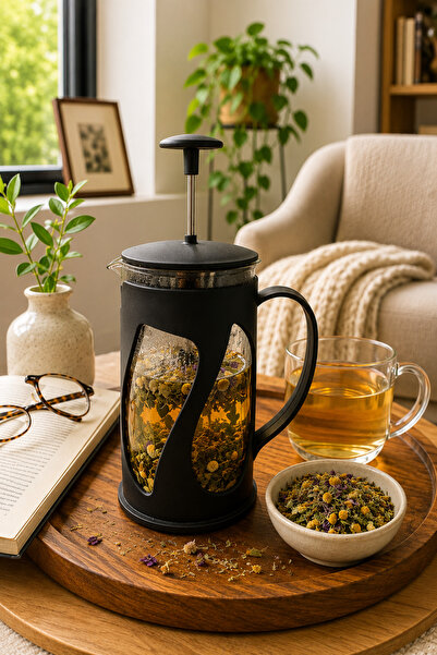 EMİLA HOME شاي الأعشاب - كوفي فرينش برس 500 مل أسود