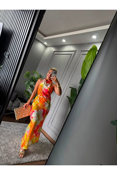 3e Rose SIRT DETAY ELBİSE