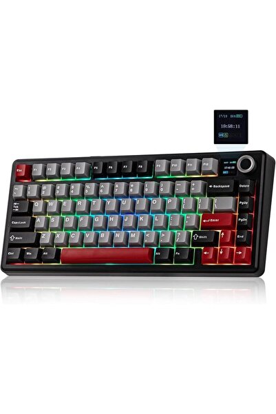 GENERAL لوحة مفاتيح ألعاب لاسلكية ميكانيكية مخصصة MechLands AULA F75 PRO بنسب...