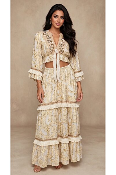 IKKXA Golden Harmony Co-ord Set