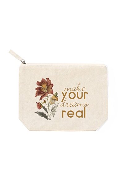 Averilu Νεσεσέρ μαγάλο 100% βαμαβακερό με τύπωμα "Make your dreams real".