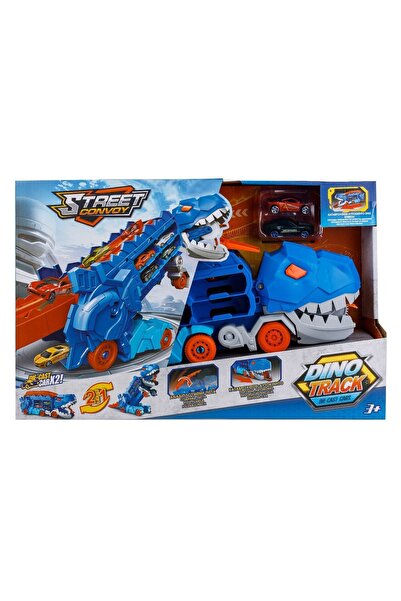 DİE CAST METAL Set de jucării auto din metal turnat Street Convoy Dino Track ...