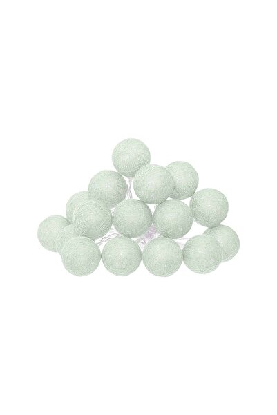 Atmosphera Ghirlandă LED 16 globuri, cu baterii - Verde celadon, L.255 cm