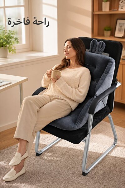 Generic 1 Cotton Ergonomic Seat Cushion Back Support Chair Cushion Non Slip T...