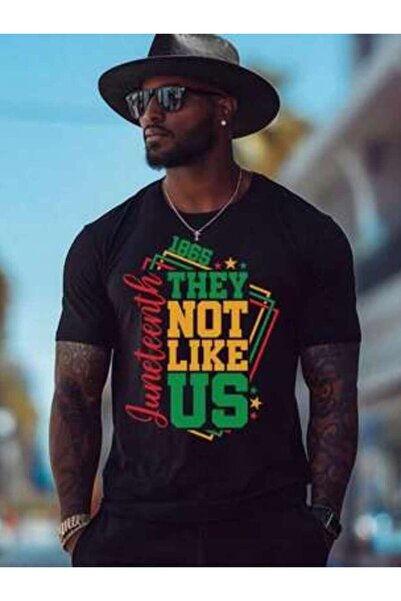 NOURAM They Not Like Us T-Shirt Black Owned Business Juneteenth Shirt For Men...
