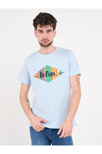 Lee Cooper - Tricou barbat cu imprimeu logo multicolor