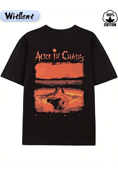 LİNA06 Witllent 100% Alice In Chains Dirt T-Shirt, Men's Christmas 220g Heavy...