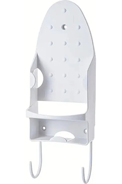 STARSTAR Wall-mounted ironing board rack with metal hooks, heat-resistant, st...