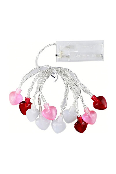 STARSTAR Heart-shaped string lights, 3 meters long, battery powered
