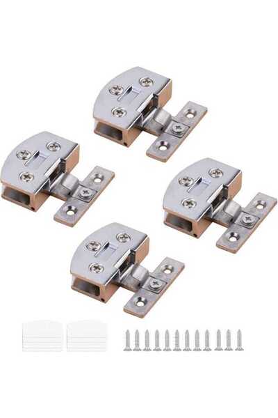 STARSTAR Four-piece glass hinge assembly, folding glass hinge, zinc alloy gla...