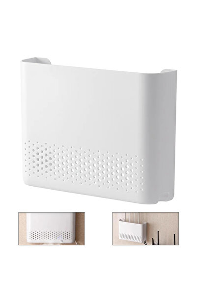 STARSTAR Router storage box, 25.6*17 cm, multiple holes for easy cable manage...