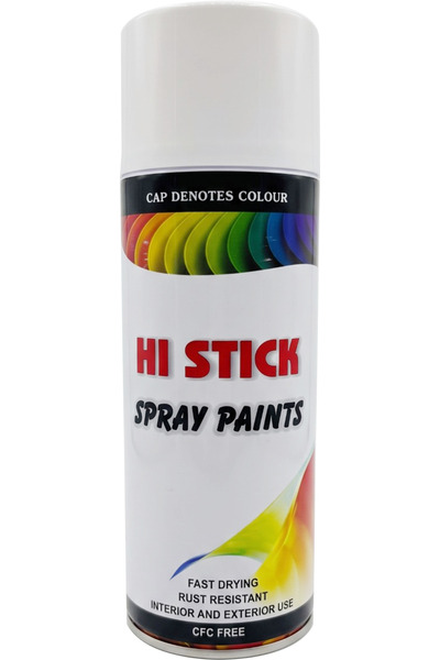 HI STICK White Spray Paints 240gm
