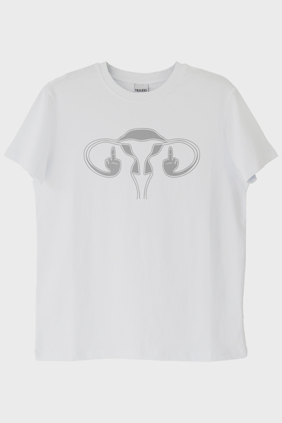 lofux Ovaries Fu White T-Shirt