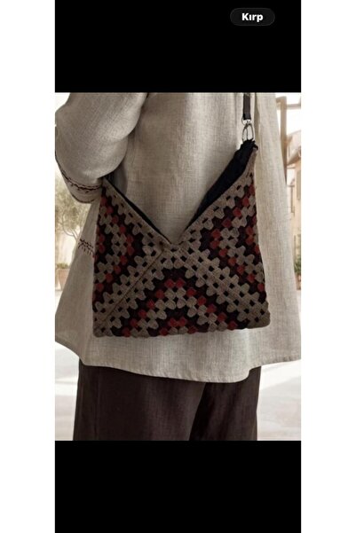 İNCİ ÇEYİZ Women's Crochet Knitted Shoulder Bag