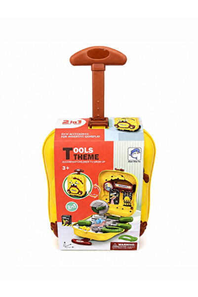 Generic Brand 2-in-1 Kids Tool Kit Rolling Suitcase – Educational Repair Play...