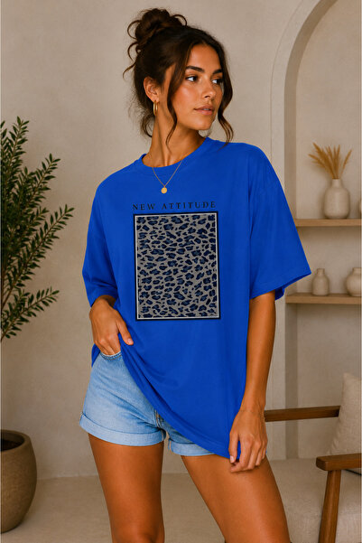 FECCY Premium New Attutite Printed Oversize Γυναικείο T-Shirt Ανδρικό T-Shirt...