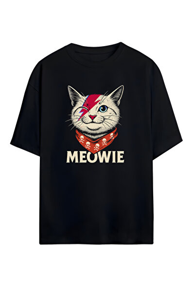 STİL-X Catzilla Printed Unisex 100% Cotton Oversize T-Shirt
