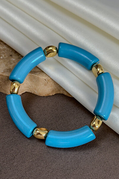 Dore Collection Bamboo Model Pipe Cut Acrylic Resin Crushed Gold Metal Detail...