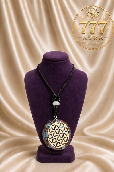 777 AURA Unisex Orgonit Çakra Reiki Bioenerji Kolye