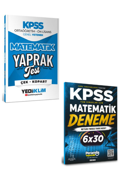 Yediiklim Yayınları Yediiklim 2026 KPSS Ortaöğretim-Önlisans Matematik Çek Ko...