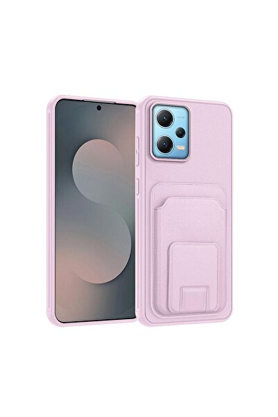 Pro Aksesuar Xiaomi Redmi Note 12 Pro 5G Uyumlu Kılıf Standlı Kartlıklı Silik...