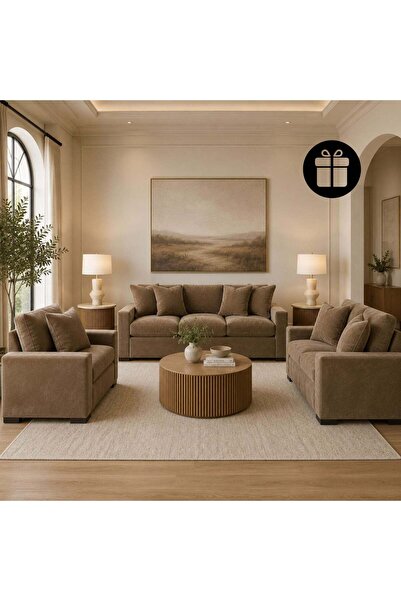 Ashley Furniture طقم أريكة كالدن مع مصباح طاولة تيرا بيرل مجاني (قطعتان)