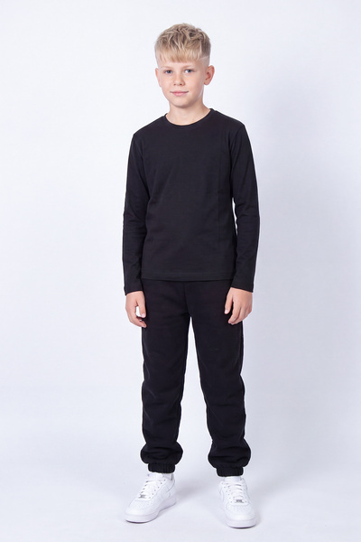 panios kids Erkek Çocuk Süprem Bisiklet Yaka Uzun Kollu Basic Alt - Üst Takım